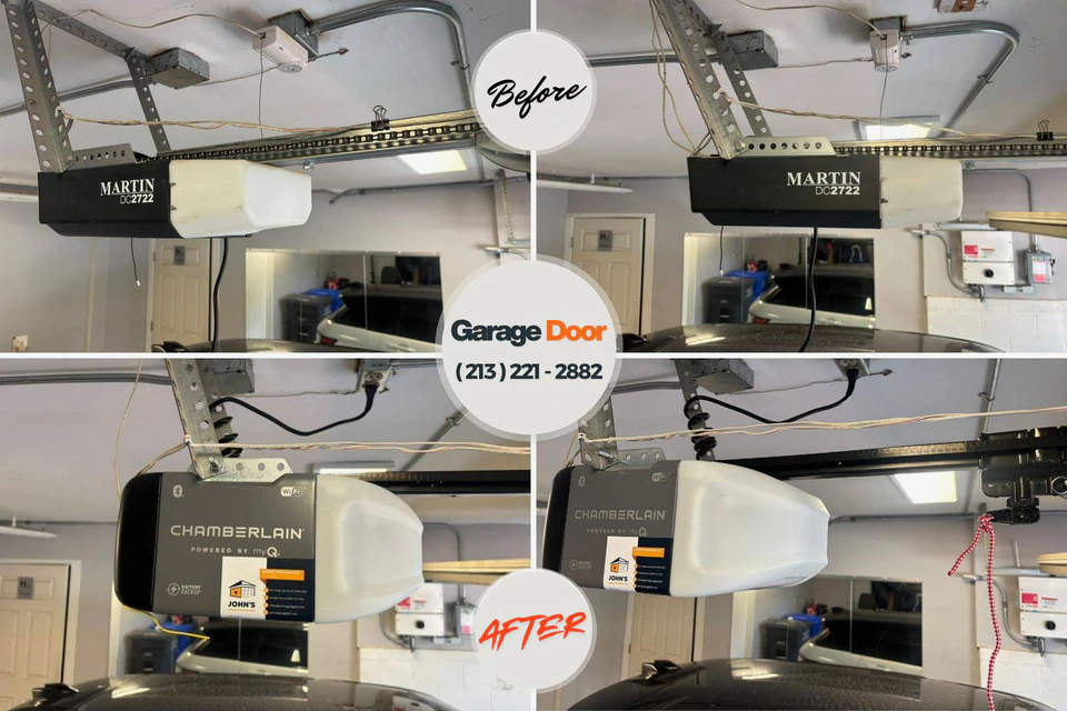 Before and after: garage door repair near me Gun Club Estates